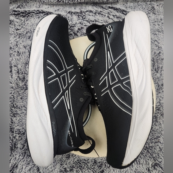 ASICS Gel Nimbus 25 Running Shoes Black Men's Size 11 - Picture 5 of 9